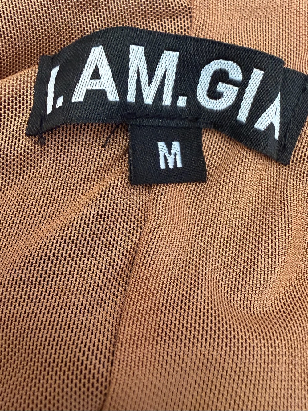 I.AM.GIA Tan Mesh Lined Top - Picture 4 of 4